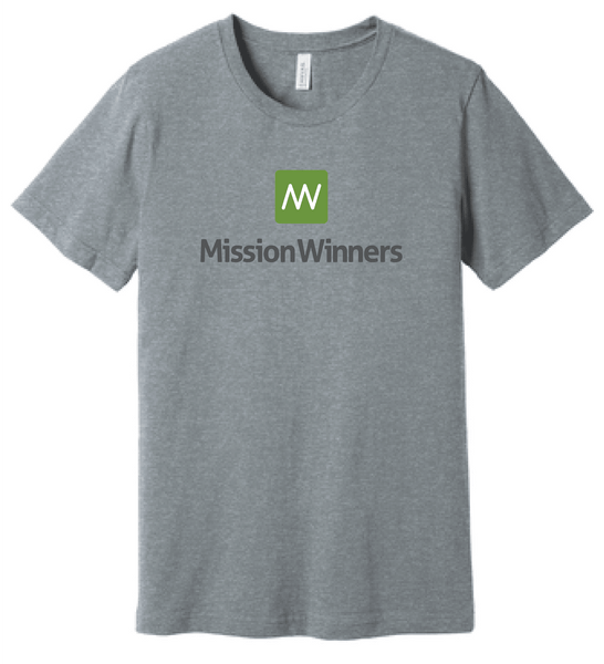 Mission Winners Logo Tee 2 T-Shirts The Loyal Brand XSmall Athletic Heather 