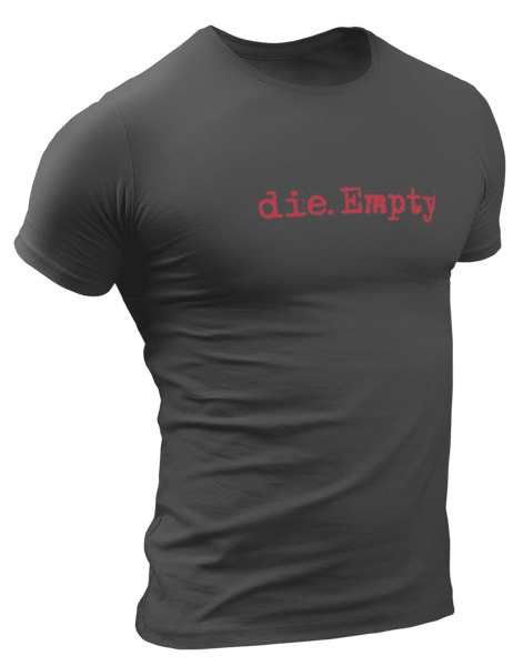 dieEMPTY Red Logo T-Shirt The Loyal Brand XSmall Charcoal 