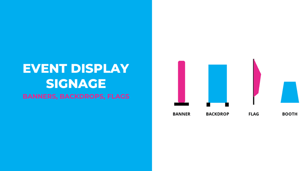 Event Display Signage: Retractable Banners, Backdrops, Feather Flags, and Booth Packages (2026)