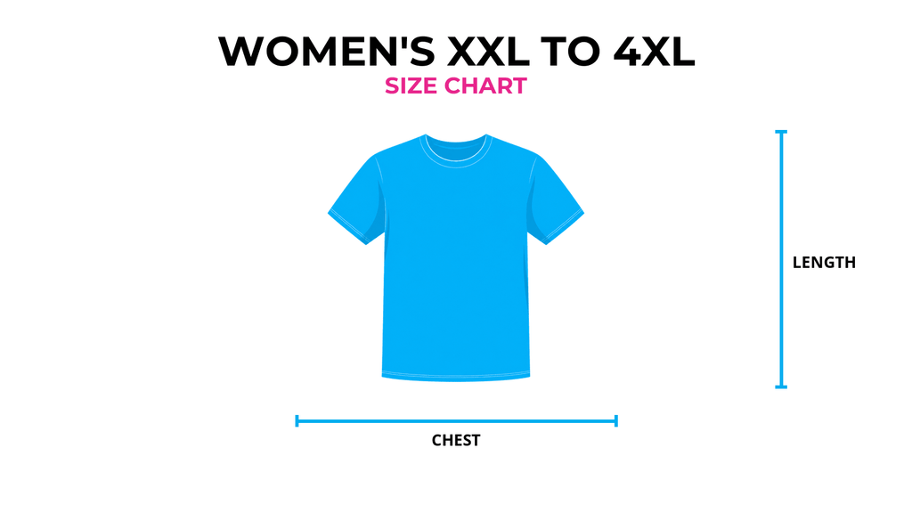 Women's XXL to 4XL Shirt Size Chart: Measured (2026)
