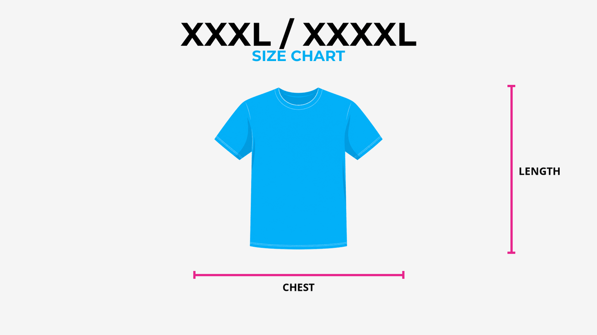 XXXL and XXXXL Shirt Size Chart: 3XL and 4XL Measured (2026) – The