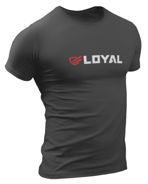 Loyal Red/Wht Logo T-Shirt T-Shirts The Loyal Brand XSmall Charcoal 