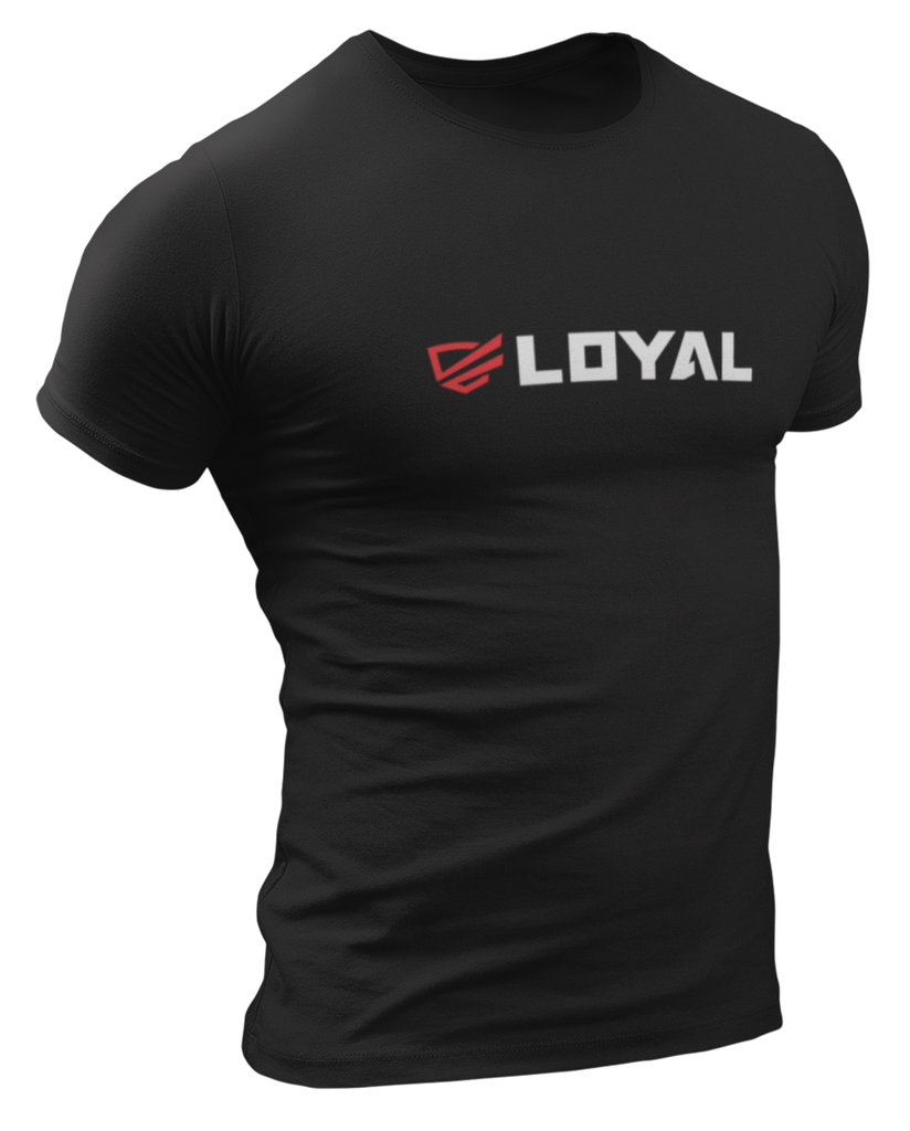 Loyal Red/Wht Logo T-Shirt T-Shirts The Loyal Brand XSmall Black 