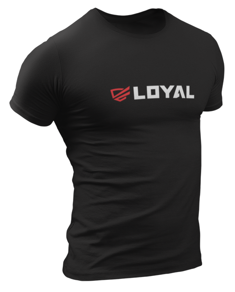 Loyal Red/Wht Logo T-Shirt T-Shirts The Loyal Brand XSmall Black 