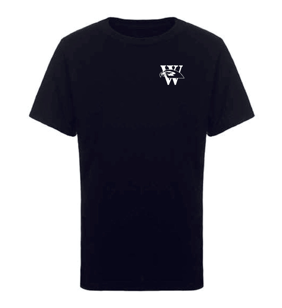 Warhawks Wrestling Adult Symbol T-Shirt T-Shirts The Loyal Brand XSmall Black T-Shirt