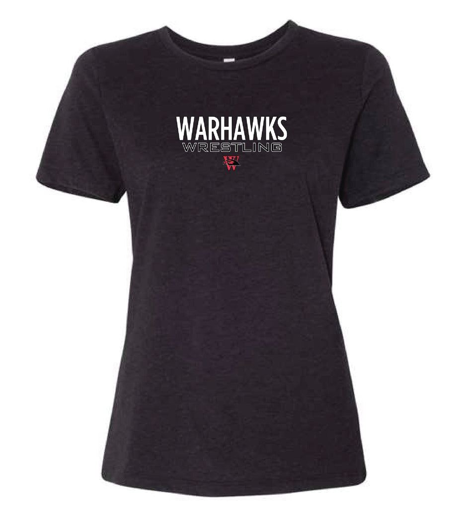 Warhawks Wrestling Women's Logo T-Shirt T-Shirts The Loyal Brand XSmall Black T-Shirt