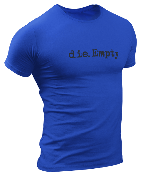 dieEMPTY Black Logo T-Shirt The Loyal Brand XSmall Royal Blue 