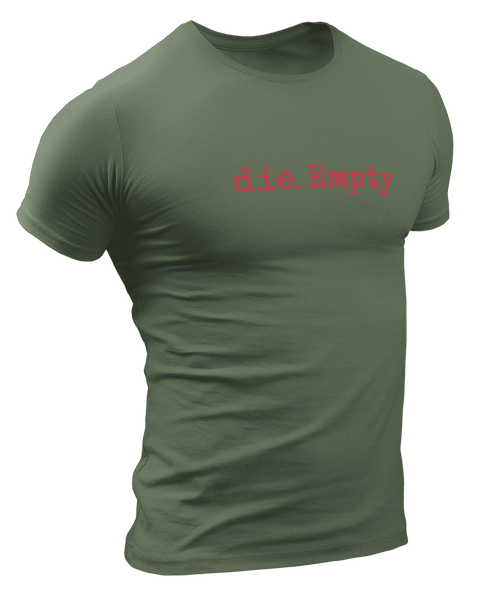 dieEMPTY Red Logo T-Shirt The Loyal Brand XSmall Military Green 