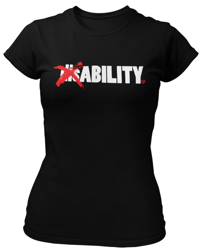 dis❌ABILITY Women's T-Shirt T-Shirts disABILITY XSmall Black T-Shirt