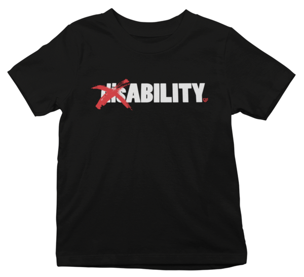 dis❌ABILITY Youth T-Shirt T-Shirts disABILITY Medium Black T-Shirt